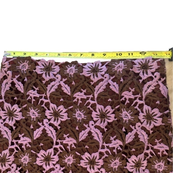 Betsey Johnson 💝 Rare VINTAGE Crochet Lace floral skirt size M - Picture 7 of 10